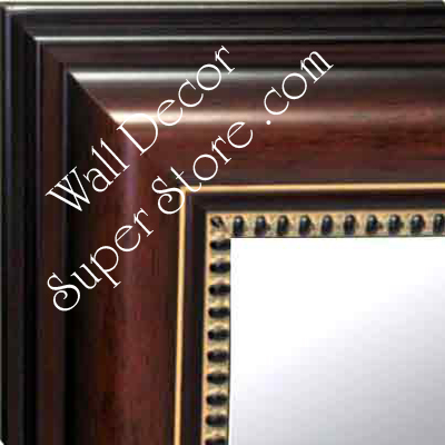 MR118-1 Walnut - Extra Large - Custom Wall Mirror Custom Floor Mirror