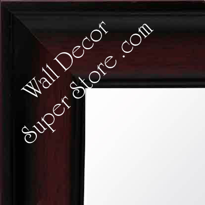 MR136-1 Flat Profile Dark Mahogany - Large Custom Wall Mirror Custom Floor Mirror