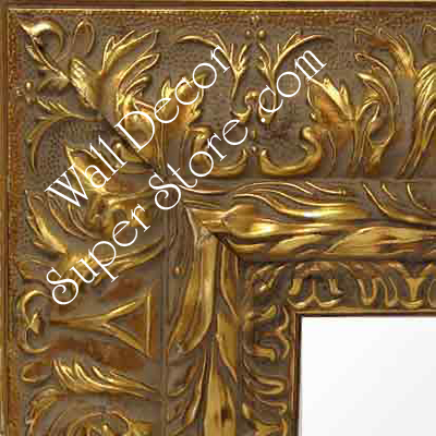 MR170-1   Ornate Wide Gold Frame - Extra Large Custom Wall Mirror Custom Floor Mirror
