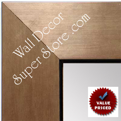 MR1431-3 Brushed Bronze With Black - Value Price - Extra Large Custom Wall Mirror  Custom Floor Mirror
