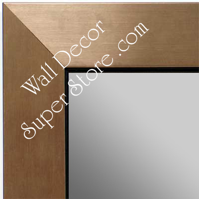 MR1494-3 Brushed Bronze With Black - Large Custom Wall Mirror Custom Floor Mirror