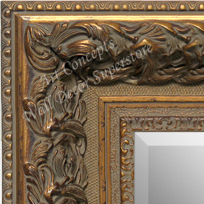 MR1504-1 Thick Ornate Baroque Antique Gold - Extra Extra Large Custom Wall Mirror Custom Floor Mirror