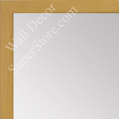 MR1511-6 Yellow Stained Maple - Very Small Custom Wall Mirror