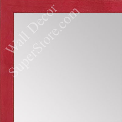 MR1511-7 Red Stained Maple - Very Small Custom Wall Mirror