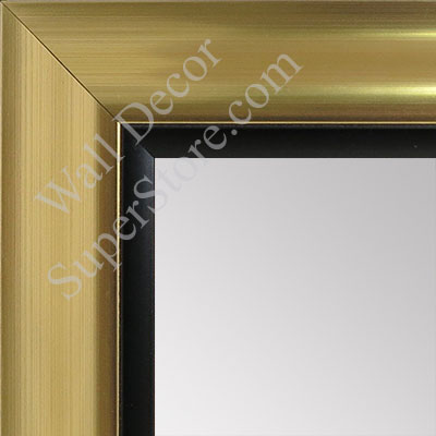 MR1521-3 Gold With Black Trim Large Custom Wall Mirror Custom Floor Mirror