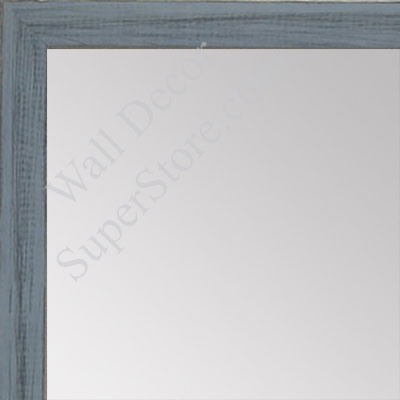 MR1532-6  Distressed Blue Gray - Very Small Custom Wall Mirror -  Custom Bathroom Mirror