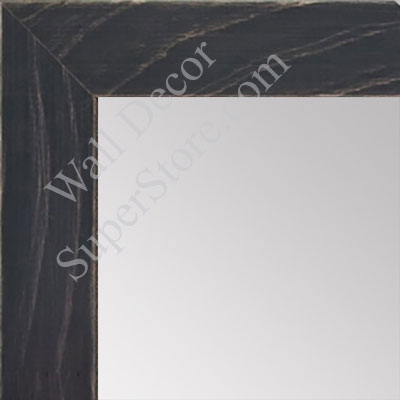 MR1533-1 Distressed Black - Medium  Custom Wall Mirror -  Custom Bathroom Mirror