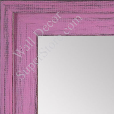 MR1534-10 Distressed Soft Pink - Large Custom Wall Mirror -  Custom Bathroom Mirror