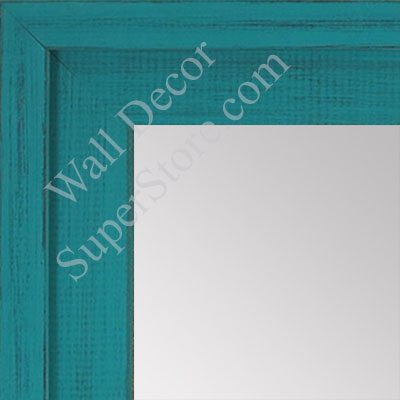 MR1534-9 Distressed Turquoise - Large Custom Wall Mirror -  Custom Bathroom Mirror