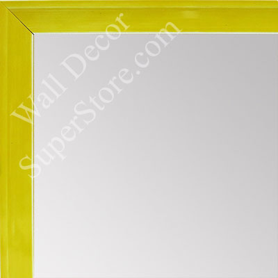 MR1537-3 Glossy Yellow - Very Small Custom Wall Mirror - Custom Bathroom Mirror