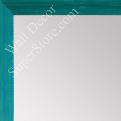 MR1537-5 Glossy Blue - Very Small Custom Wall Mirror - Custom Bathroom Mirror