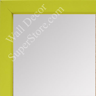 MR1538-5 Yellow - Very Small Custom Wall Mirror -  Custom Bathroom Mirror