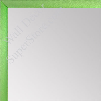 MR1540-10 Thin Metal Electric Lime Green Medium Custom Wall Mirror Custom Floor Mirror