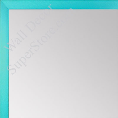 MR1540-14 Thin Metal Turquoise Medium Custom Wall Mirror Custom Floor Mirror