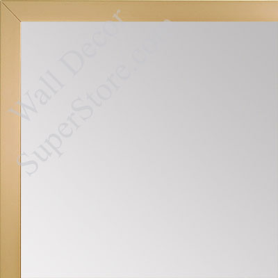 MR1540-6 Thin Metal Antique Gold - Matte Brass - Custom Wall Mirror Custom Floor Mirror