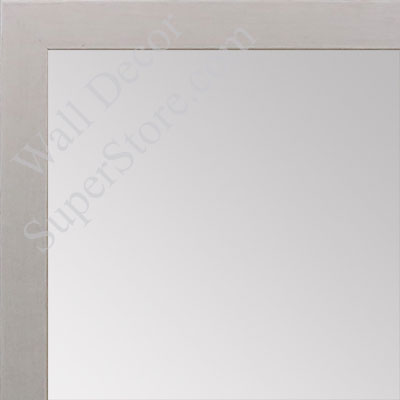 MR1544-10 Distressed White - 3/4 Inch Wide  X 1 1/4  Inch High - Custom Wall Mirror -  Custom Bathroom Mirror