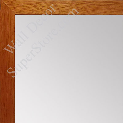 MR1544-2 Honey Maple - 3/4 Inch Wide  X 1 1/4  Inch High - Custom Wall Mirror -  Custom Bathroom Mirror