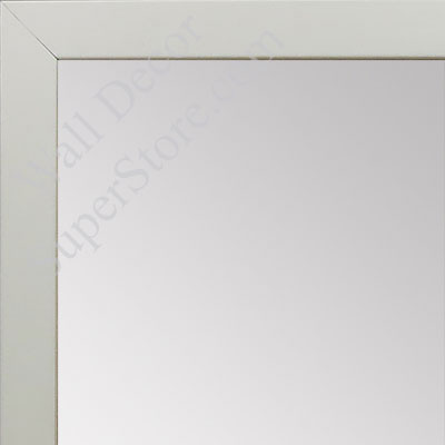 MR1544-8 White - 3/4 Inch Wide  X 1 1/4  Inch High - Custom Wall Mirror -  Custom Bathroom Mirror