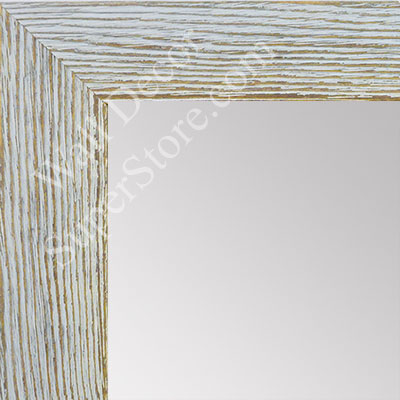MR1548-4 Distressed White Driftwood - Medium Custom Wall Mirror