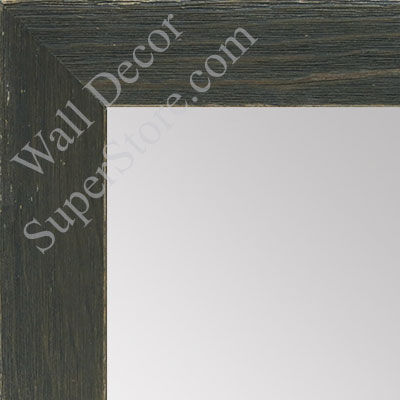 MR1548-5 Distressed Black Driftwood - Medium Custom Wall Mirror