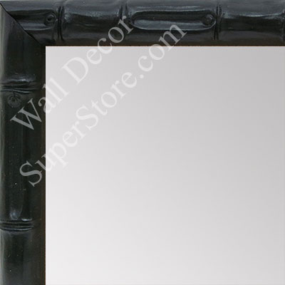 MR1549-4 Soft Black - Tropical Bamboo - Small Custom Wall Mirror Custom Floor Mirror