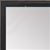 MR1569-12 Black With Top Outside Distressed Accent Very Small Custom Wall Mirror - Custom Bathroom Mirror