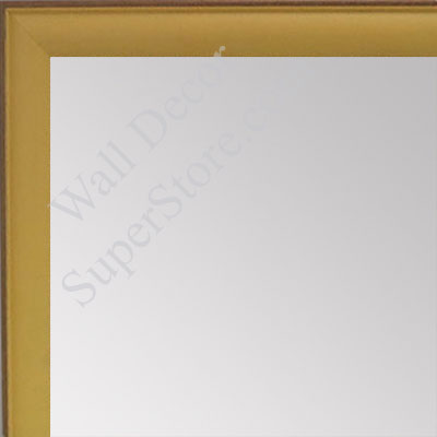 MR1569-5 Yellow With Top Outside Distressed Accent Very Small Custom Wall Mirror - Custom Bathroom Mirror