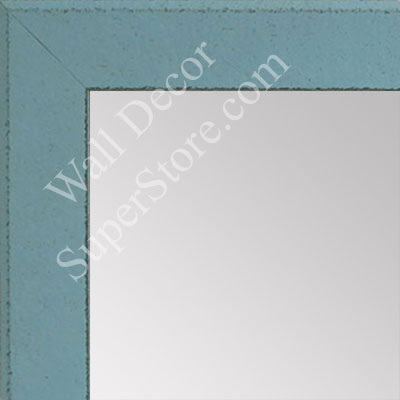MR1570-11 Distressed Aqua Blue - Medium Custom Wall Mirror Custom Floor Mirror