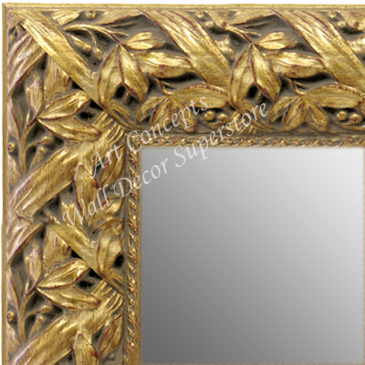 MR1624-1  Gold / Design | Custom Wall Mirror