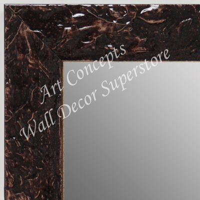 MR1692-5 | Glossy Chocolate / Design | Custom Wall Mirror | Decorative Framed Mirrors | Wall D�cor