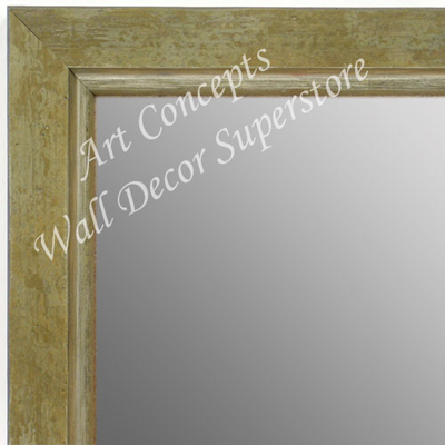 MR1720-3 | Distressed Green / Silver | Custom Wall Mirror | Decorative Framed Mirrors | Wall D�cor