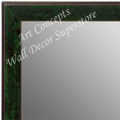 MR1735-2 | Distressed Evergreen | Custom Wall Mirror | Decorative Framed Mirrors | Wall D�cor