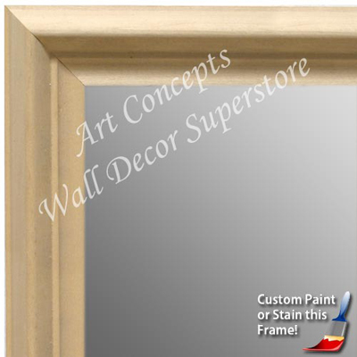 MR1762-1 | Unfinished Wood Frame | Unfinished Natural Wood Moulding - Paint or Stain | Custom Wall Mirror