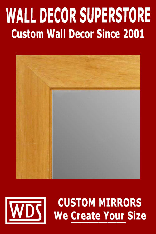 MR1845-4 Natural Clear - Value Price - Medium Custom Wall Mirror Custom Floor Mirror