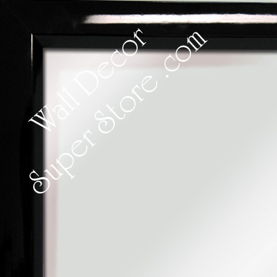 MR311-1 High Gloss Black Lacquer - Very Small Custom Wall Mirror
