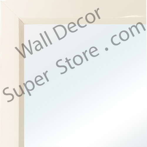 MR311-2 High Gloss White Lacquer - Very Small Custom Wall Mirror