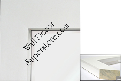 MR321-2 High Gloss White Lacquer - Large Custom Wall Mirror Custom Floor Mirror
