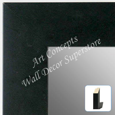 MR5241-1 Thick Matte Black - Large Custom Wall Mirror Custom Floor Mirror