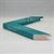 BB1533-9 Side View - Turquoise - Medium Custom Cork Chalk or Dry Erase Board