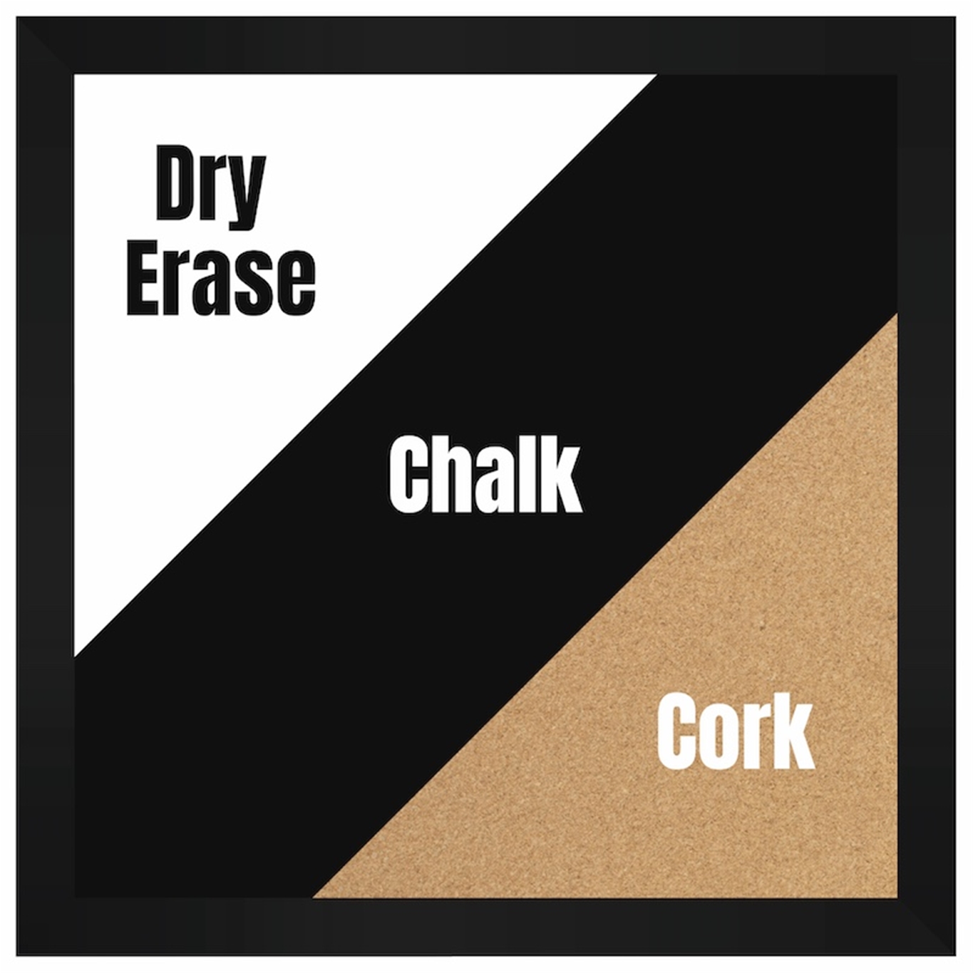 Mix or Match: 24" x 24" Cork, Chalk or Dry Erase, (20) Frame Colors - Limited 5