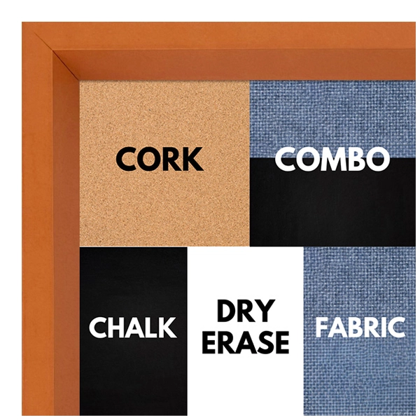 BB1212-10 Orange - 0.69 Inch Wide - Custom Cork Chalk Dry Erase