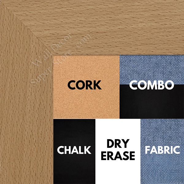 BB1214-2 Natural  - 1.75 Inch Wide - Custom Cork Chalk Dry Erase