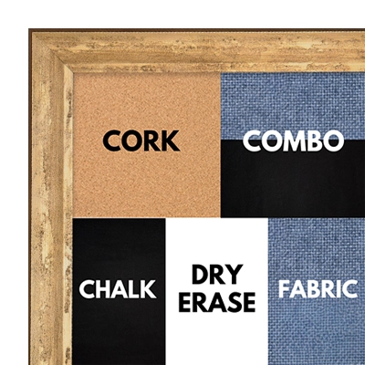 BB1223-2 - MOON GOLD - 0.75 Inch Wide - Cork, Chalk, Dry Erase, Combo, Fabric Wrap 