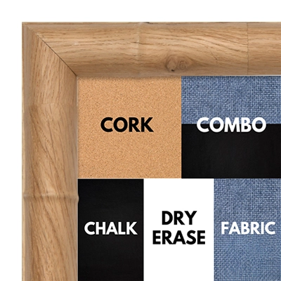 BB1230-3 Natural - 1.375 Inch Wide - Custom Cork Chalk Dry Erase