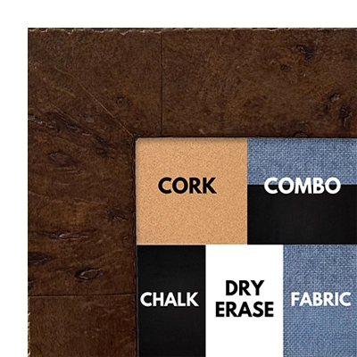 BB1232-2 - Light Walnut - 2 Inch Wide - Custom Cork Chalk Dry Erase