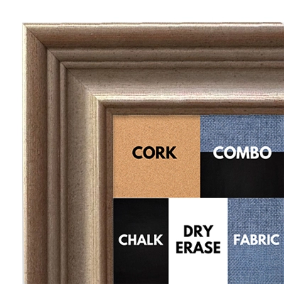 BB1238-1 - Antique Silver - 2.8125 Inch Wide - Custom Cork Chalk Dry Erase