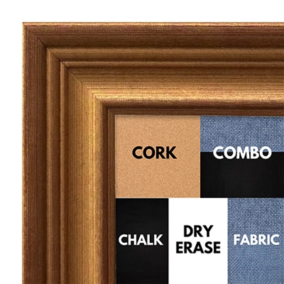 BB1238-2 - Antique Gold - 2.8125 Inch Wide - Custom Cork Chalk Dry Erase