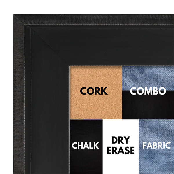 BB1320-1 Matte Black Floater - 2.0" Wide - Custom Cork Chalk or Dry Erase Board