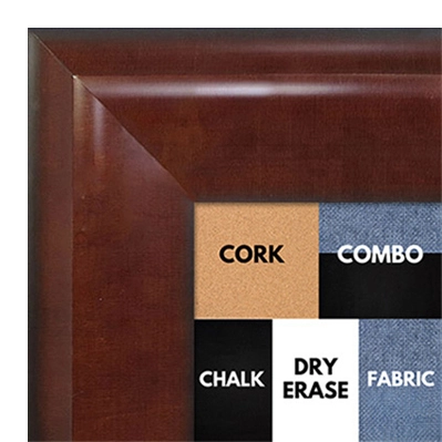 BB1509-3 Walnut Extra Extra Large Wall Board Cork Chalk Dry Erase