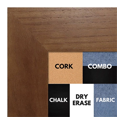 BB1510-2 Walnut Wood Grain Large Custom Wall Boards Chalk Cork Dry Erase